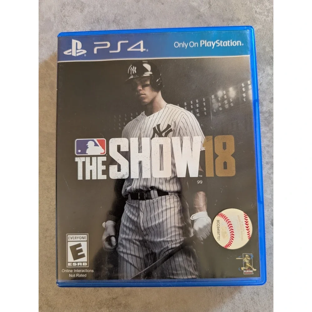 MLB The Show 18 PS4 Tested And Working - Missing Booklet - Baseball Video Game